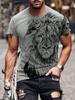 Ropa de Hombre Estampado de León de Verano Camiseta Manga Corta para Hombre Camiseta para Hombre Ropa con Estampado de León Ropa de Diseñador para Hombre Camiseta Oversize para Hombre