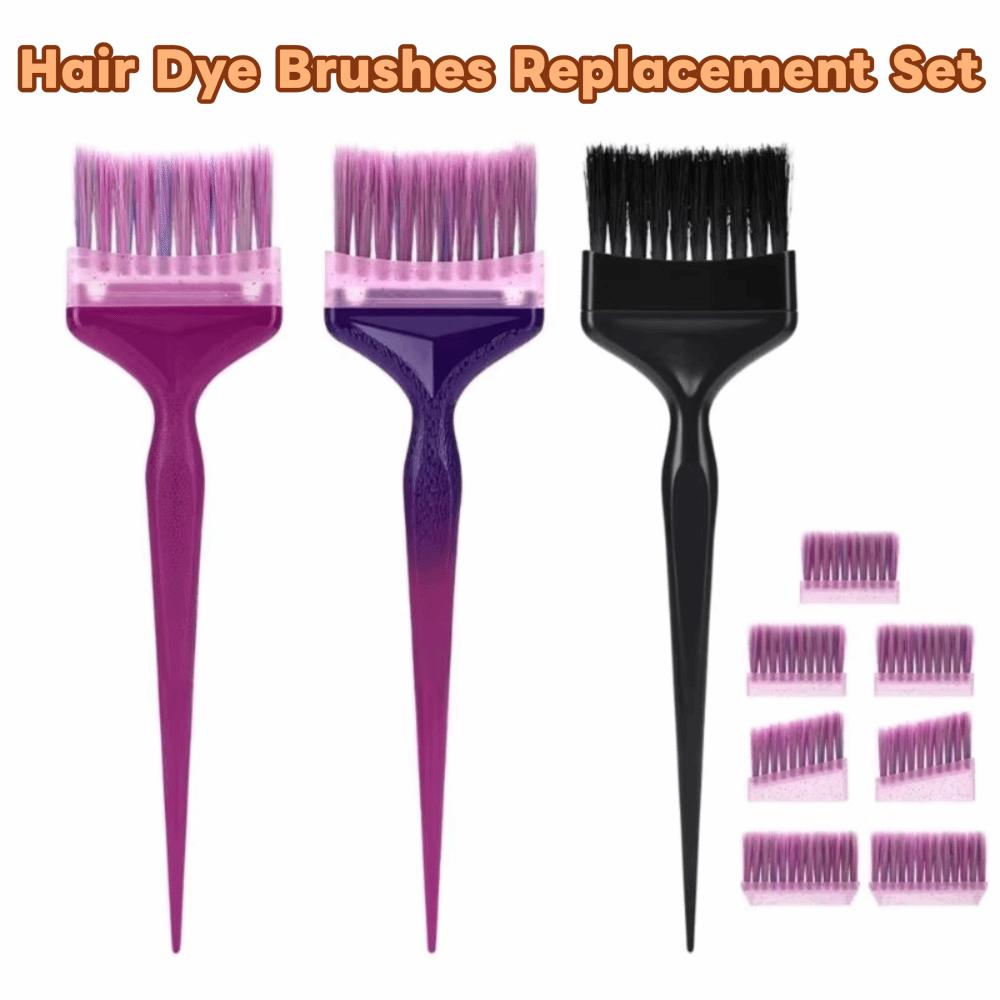 1Set Easy Clean Hair Dye Brushes Replacement Set Hairdressing Tinting Coloring Tools Barber