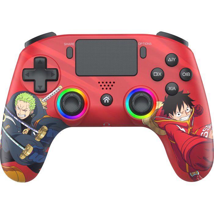 Subsonic Noir Manette Sans Fil Ps4/Pc Bluetooth One Piece Luffy Vs Zoro E, Rgb Programmable, 2 Palettes Arrière M1/M2 Turbo, Haut-Parleur Et Jack 3,5 Mm - Neuf - Image 3