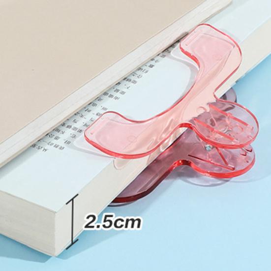 Прозорий затискач для тримання сторінок, допоміжний засіб для читання без рук для книг і документів, портативний міні-акриловий затискач для нот, студентів, професіоналів