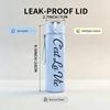 1PC C'est La Vie Script Letter 750ml Color Plastic Sports Water Bottle Leakproof Flip Straw Lid Suitable for Sports Office Home Use