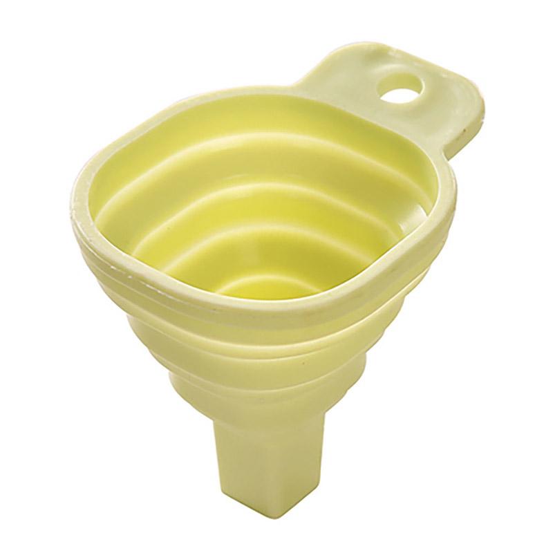 

Silicone Folding Funnel Household Liquid Dispensing Portable Funnel Kitchen Tool зелёный