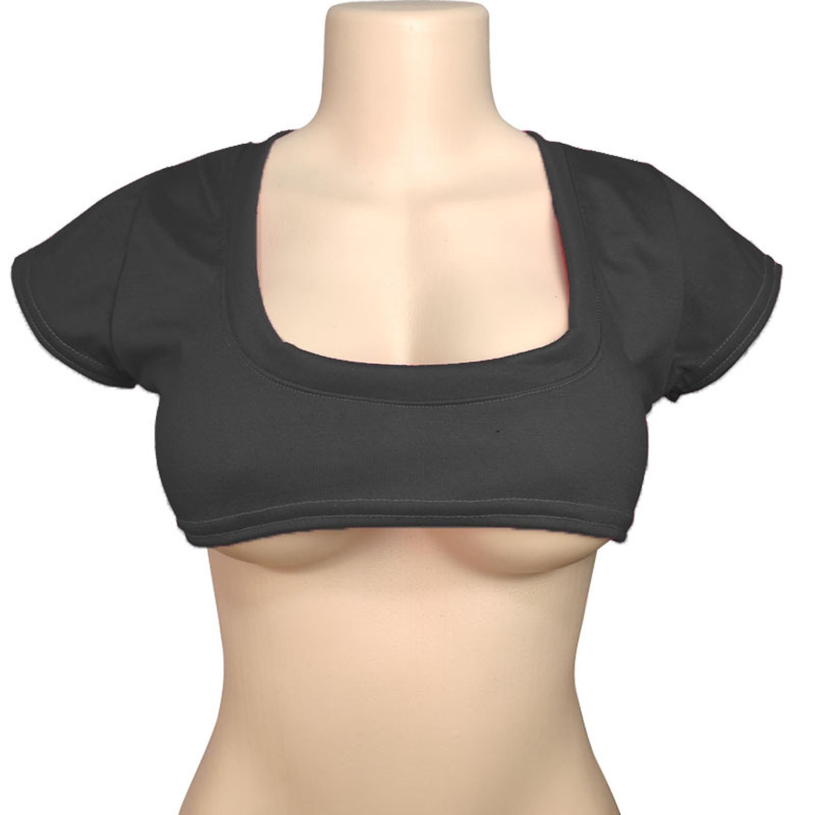 

Женская однотонная футболка с короткими рукавами за два юаня, симпатичная сексуальная укороченная футболка с короткими рукавами L чёрный