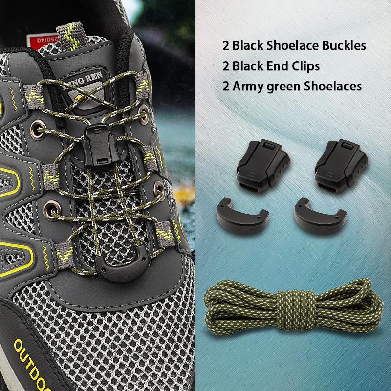 Druck-Zug-Verschluss Schnürsenkel ohne Binden Reflektierende Elastische Schnürsenkel Anti-Rutsch Ersatz für Sneaker & Freizeitschuhe 120/140/160cm Länge