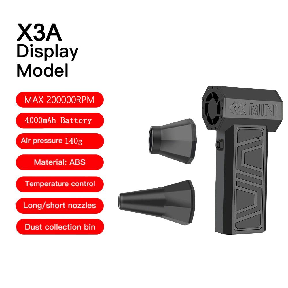 

Ручные портативные мощные воздуходувки 180000 об/мин Мини турбо реактивный вентилятор Высокоскоростной вакуумный очиститель воздуха от пыли Перезаряжаемые турбовентиляторы