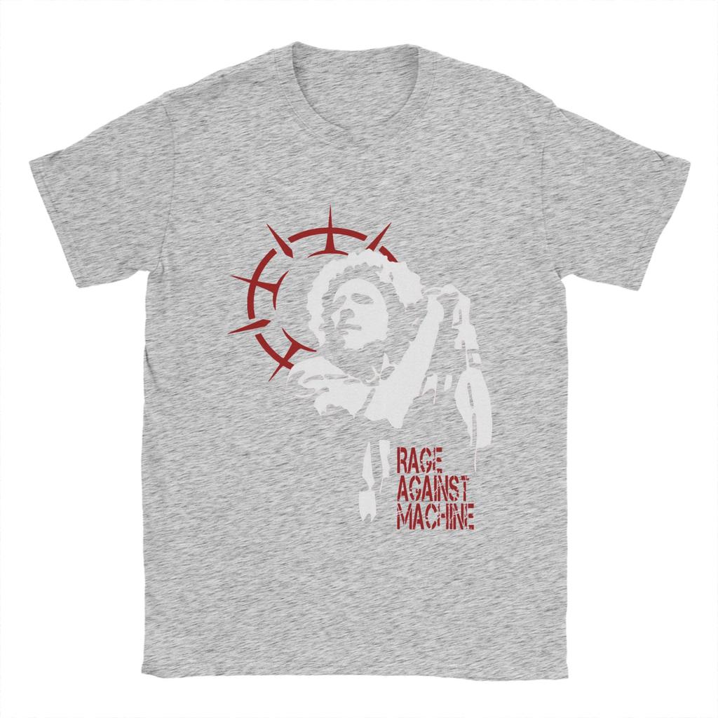 Vtipné tričko Rage Against The Machine pro muže, kulatý límec, 100% bavlna, krátký rukáv, tričko s potiskem, plus size oblečení
