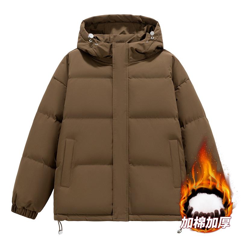 Cotton-padded Clothes, Winter Cotton-padded Clothes, Men's Thickened Coats, Women's Couples' Hooded Bread Clothes, Loose Coats, All-match.