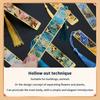 1 Pc Retro Floral Painting Metal Bookmark Hollow Bronzing Bookmark With Tassel Stationery Gifts For Book Club Reader