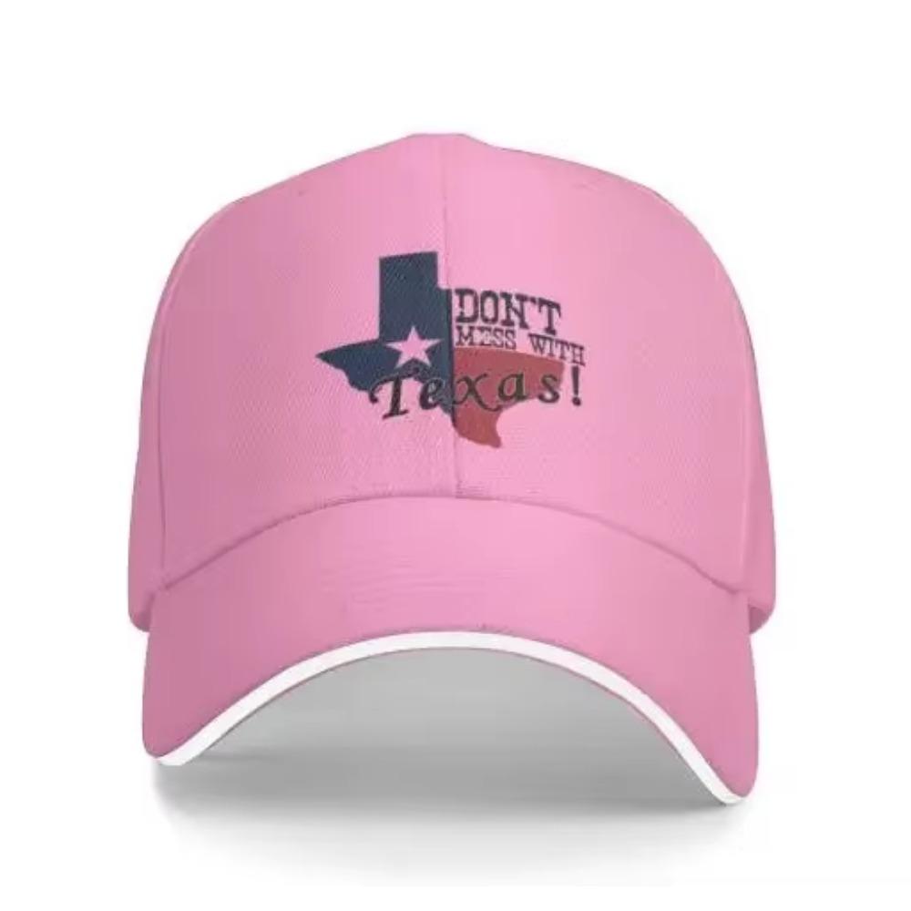 

Джинсовая кепка Не шутите с техасскими бейсболками для пап, классические регулируемые повседневные спортивные кепки для мужчин и женщин, серые Adjustable розовый