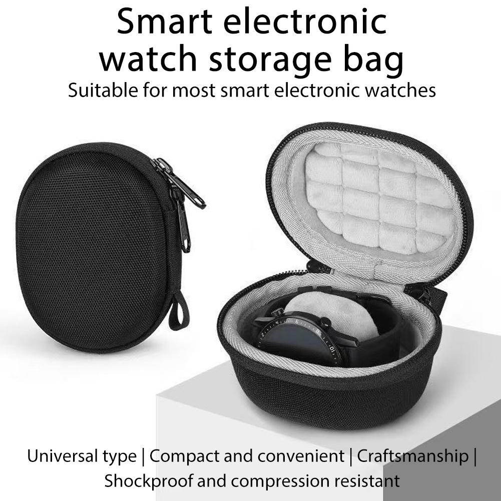 Hartschalen-Tragetasche EVA Hartschale Reiseaufbewahrungstasche Stoßfest Uhren-Reiseetui für Huawei Watch Fit 2 für Haylou RS4 Plus/GST