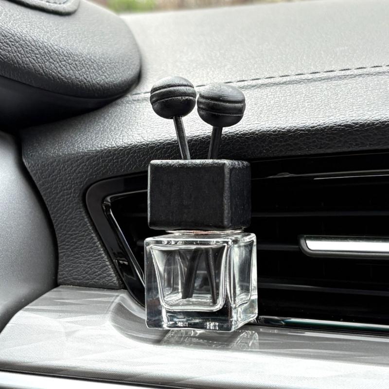8ML Car Air Vent Essential Oil Bottle Empty Glass Container For Fragrances Dispensing Essential Oil Diffuser