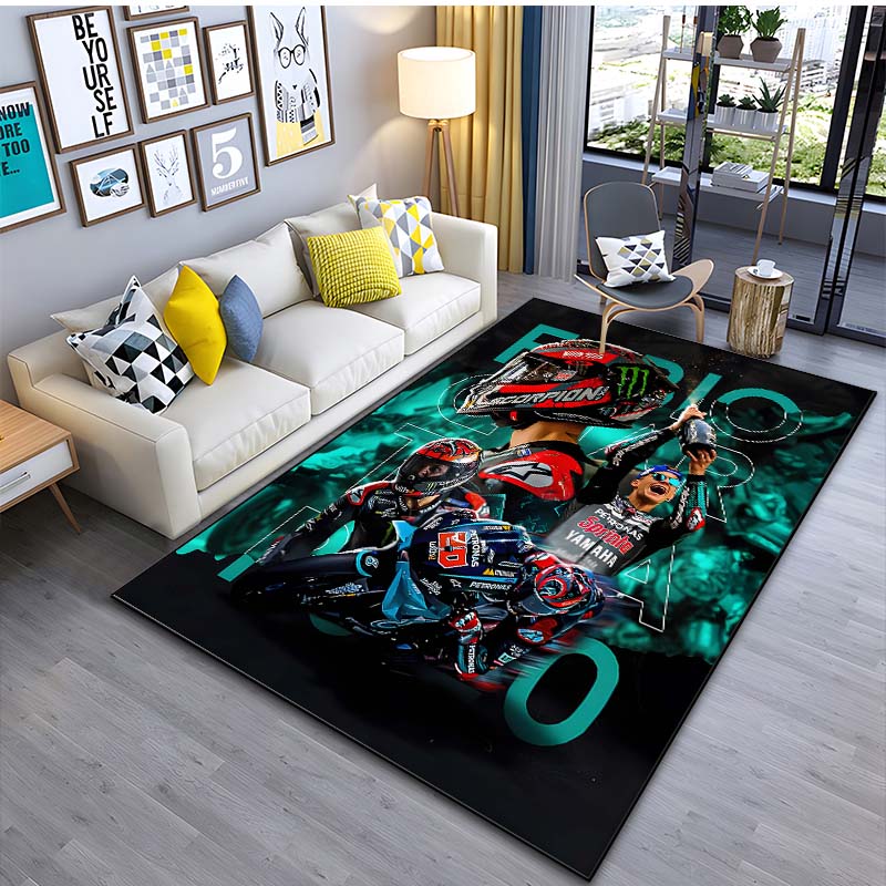 MotoGP F-Fabio Quartararo 20 Pattern Carpets 15 Sizes Living Room Bedroom Bedside Floor Mat Area Rug Cloakroom Home Decoration
