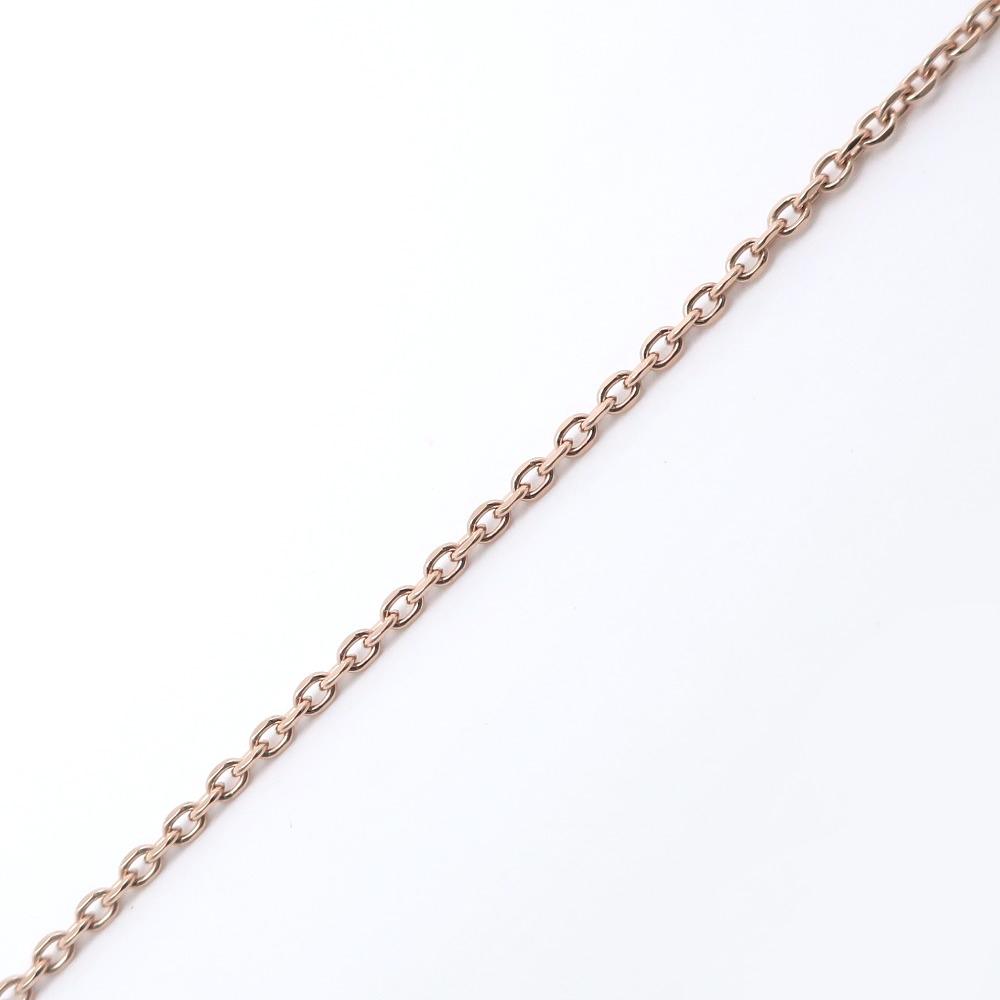 STAR JEWELRY Heart Necklace 1P Diamond K10 Pink Gold/diamond Heart 1.9g Women Used