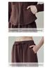 Women's Warm Hooded Yoga Jacket & Wide Leg Pants Set