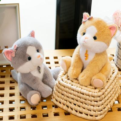 Χαριτομένο μενταγιόν κούκλα γάτα βελούδινο παιχνίδι κούκλα ύπνου για κορίτσι κούκλα πάγκου νυχτερινής αγοράς