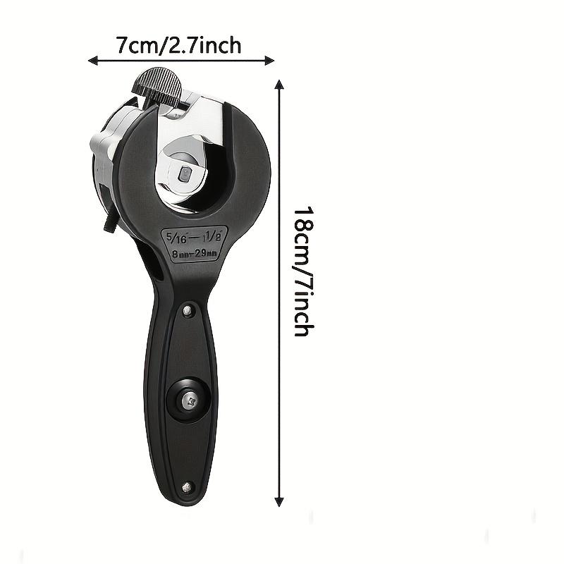 

Храповой труборез 8-29мм Универсальный Нержавеющая сталь Медь Алюминий Храповые ножницы Резка шлангов Ручные инструменты чёрный
