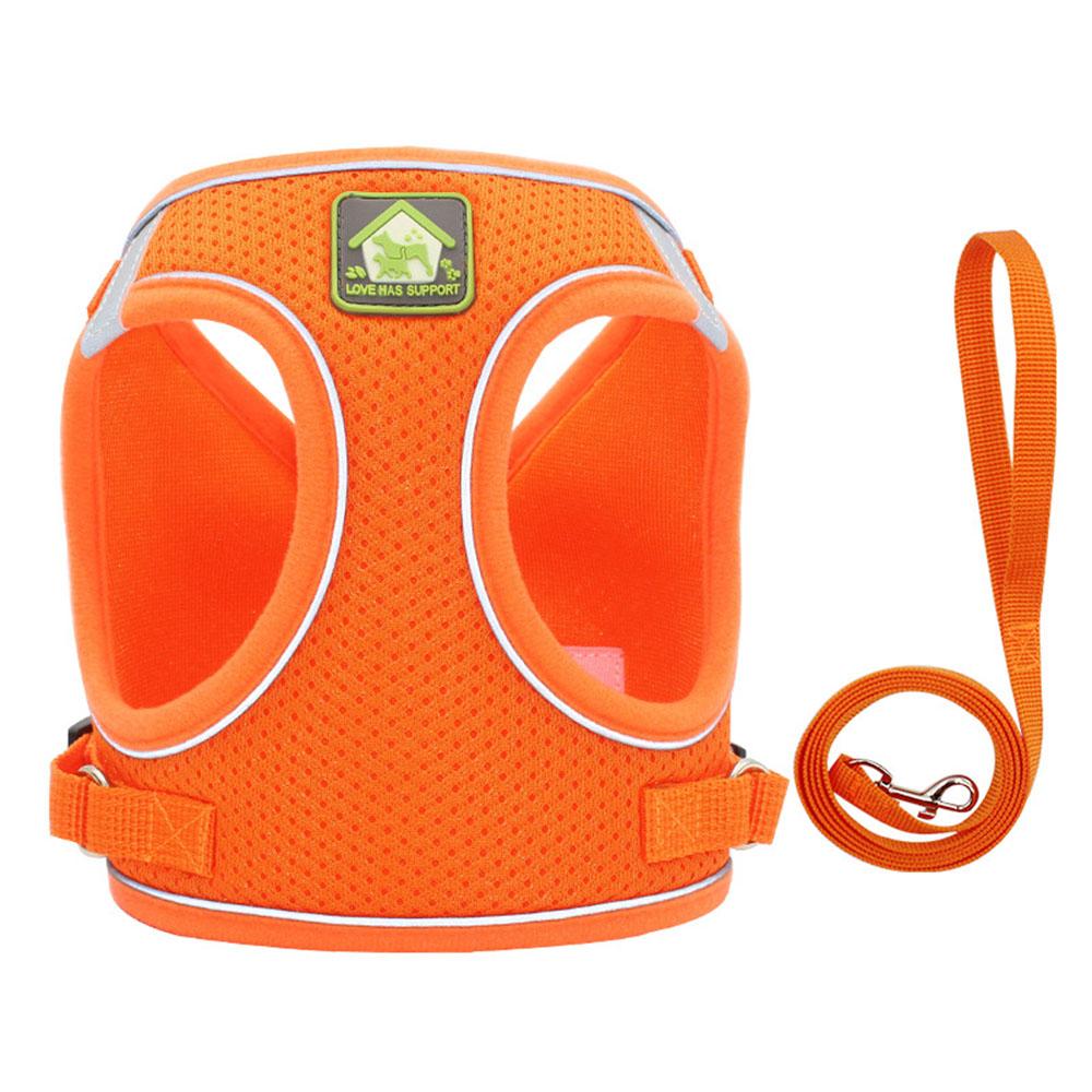 Escape Proof Cat Vest Harness with Leash Adjustable Reflective Puppies Kitten Collar Vest Small Dog Breathable Harness Pet Leads