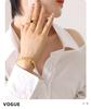 Trendy Non-Fading Titanium Steel Cuban Chain Bracelet for Couples
