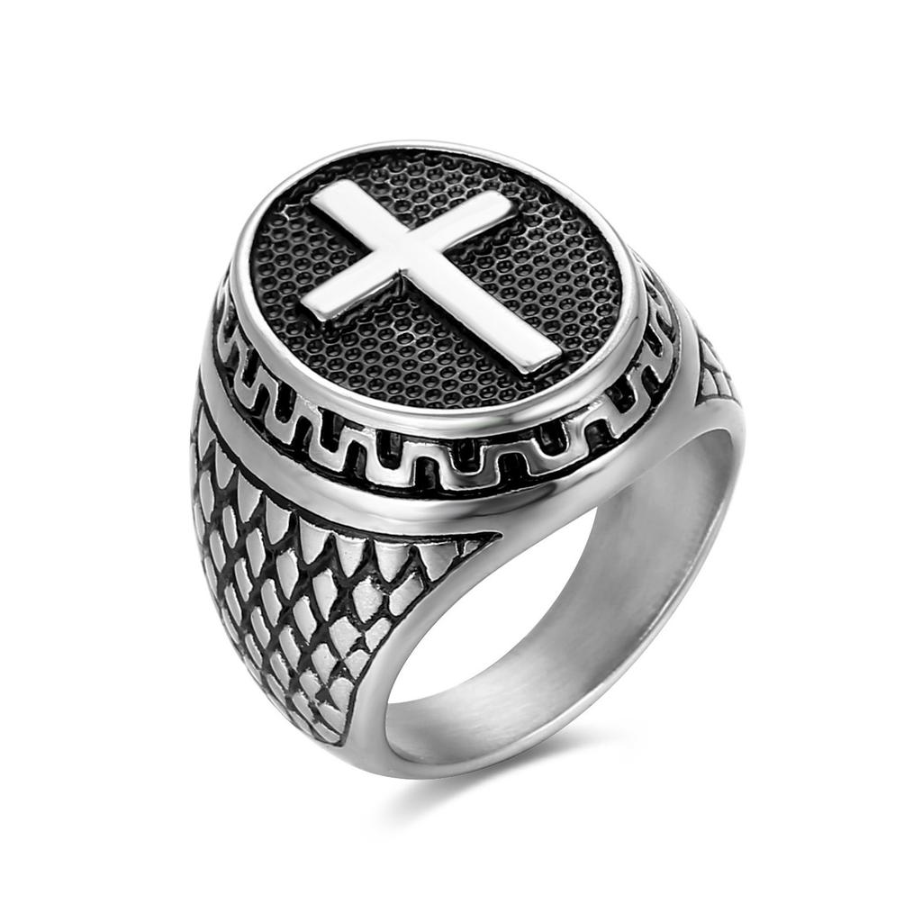 Ring retro punk ring gold-plated color-preserving ring ring