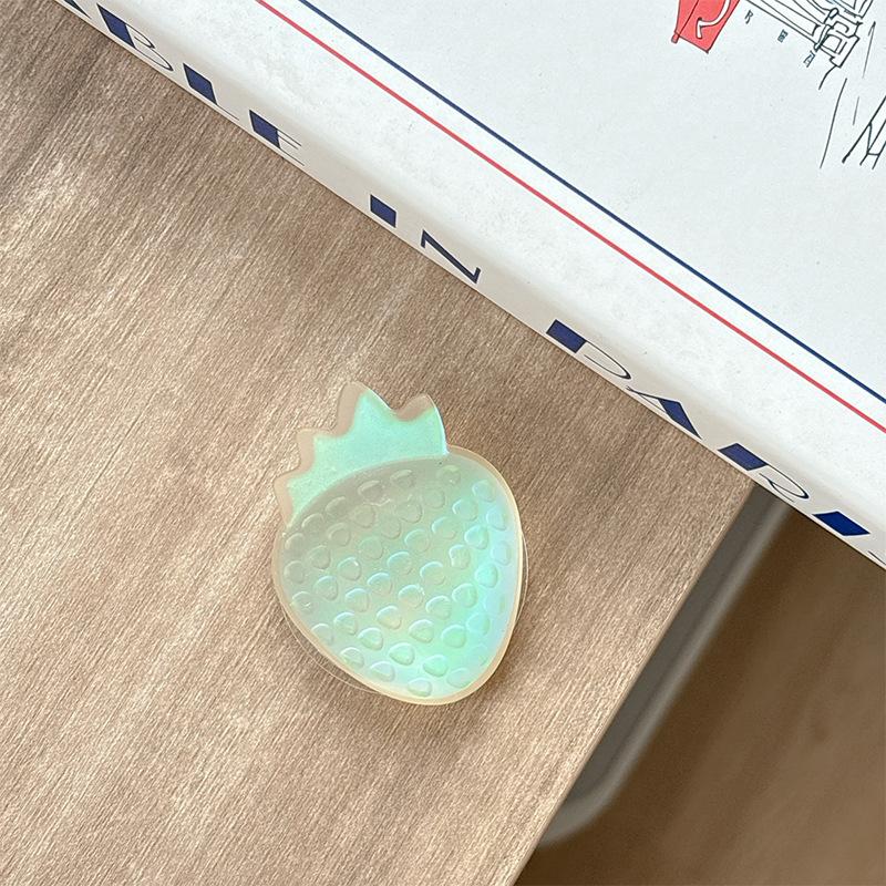 

Colorful Strawberry Mobile Phone Airbag Bracket Pasted Ring Creative Lazy Support Decorative Desktop Folding