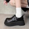 British college style small leather shoes JK uniform single shoes women's spring new muffin thick sole increased