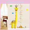Delightful Cartoon Growth Height Chart Removable Wall Decal For Children's Room