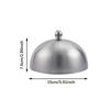 Stainless Steel Frying Pan Covers Round Pot Lids Cover Cookware Cheese Melting Dome for Sandwiches Steak Barbecue Burgers