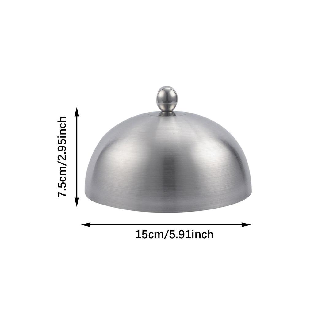 Stainless Steel Frying Pan Covers Round Pot Lids Cover Cookware Cheese Melting Dome for Sandwiches Steak Barbecue Burgers