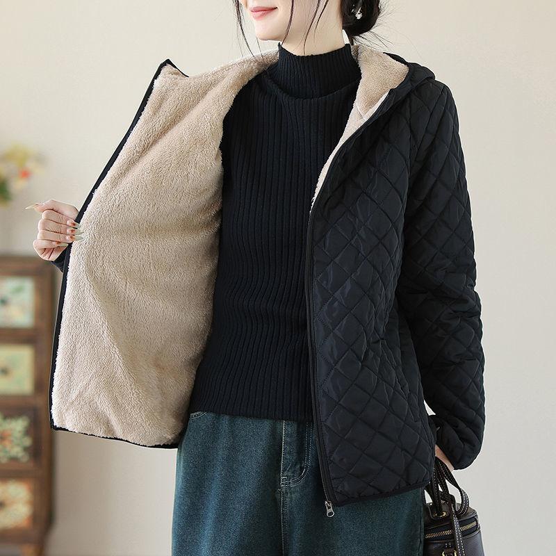 Korean Winter Women's Cotton Jacket Short Lightweight Small Cotton Coat Casual Women's Coat Cotton Clothing