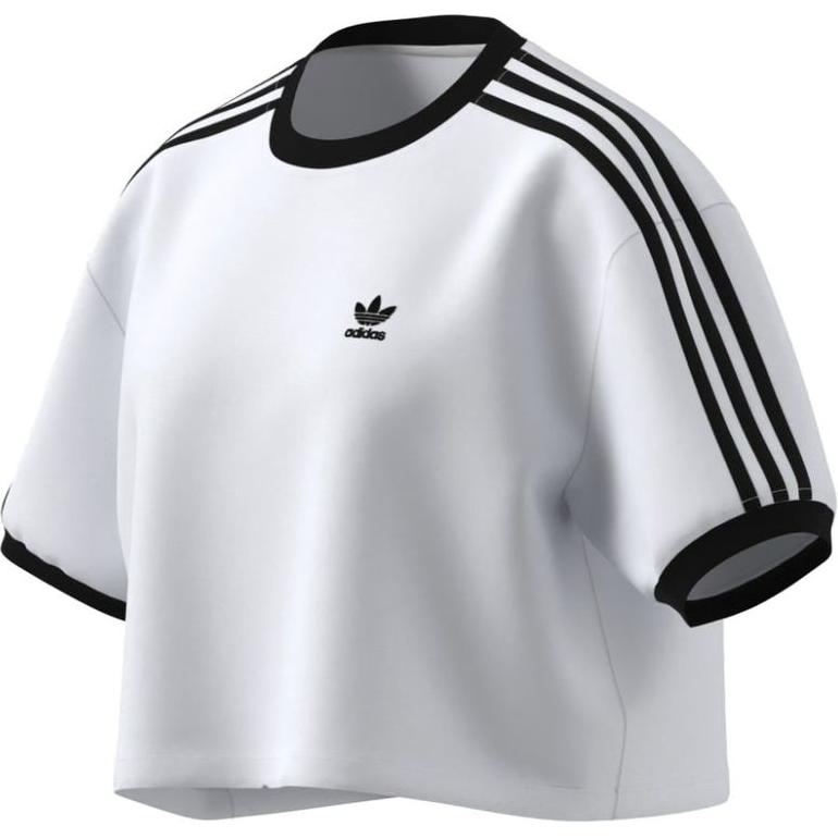 Adidas Originals Loose Fashion Comfortable Soft Short Sleeve T-Shirt Women Tops White JC8150