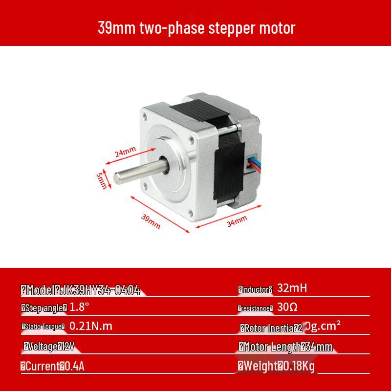 Stepper Motor for 3D Printer, Two-Phase, Sizes 35/39/42/57/60/86 - Miniature Automation Equipment