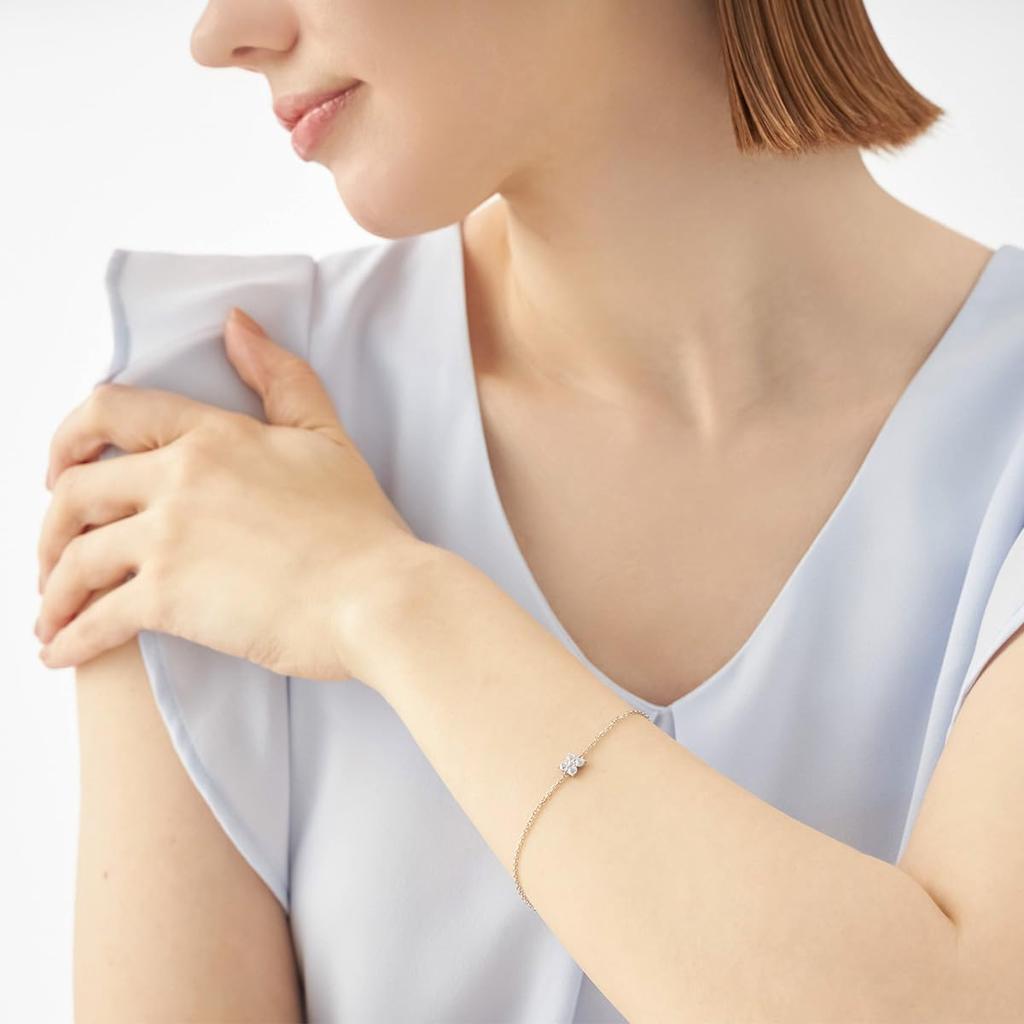 Canal Official Silver Flower Bracelet for Birthday Includes Jewelry 152424131002 4.0 Women, Gift, Case,