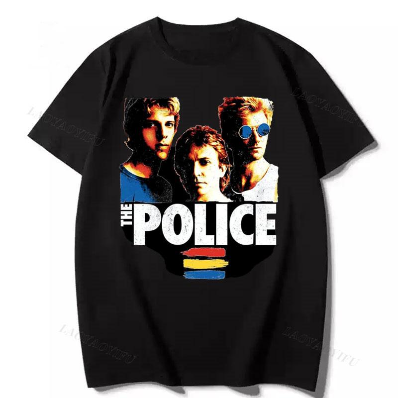 The Police Sting Message in A Bottle Official Unisexs Unisex TShirt Cheap Material Polyester Short Sleeve Print Tee Vintage Tops