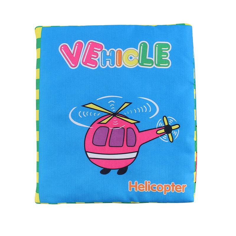 

Fabric Learning Early Cloth Book With Sound Paper For Babies Cognitive Skills Vehicle