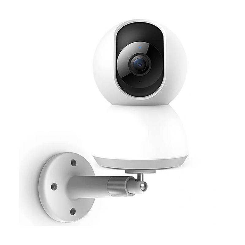 Adjustable Wall Mount Brackets for Indoor Cameras Allowing Multiple Direction Rotation and Tilt for Viewing Coverage