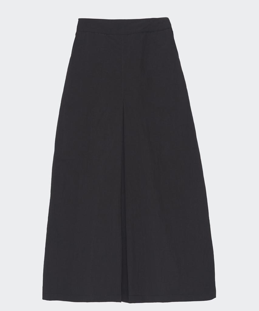 Nil Rise Nylon Maxi Skirt Black