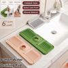 Slope Silicone Sink Drying Mat Non Slip Sink Draining Tray Countertop Protector  Bathroom