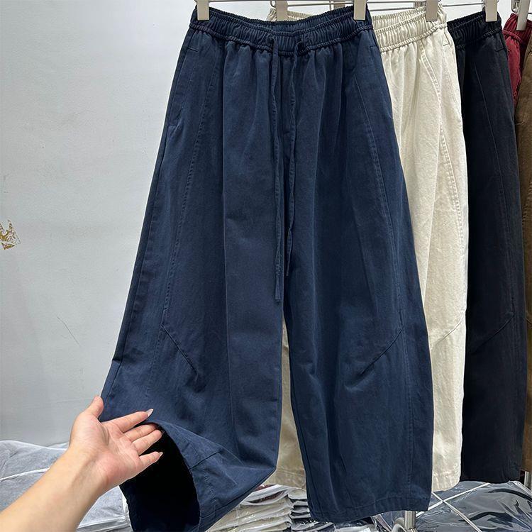 

Women s Trendy Elastic Waist Straight-Leg Casual Pants - New Year Style, Loose & Slimming Banana Cut. 4XL for 180-200 kg