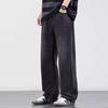 Light-colored Jeans Men's Spring and Summer Straight-leg Loose Men's Pants Wide-leg Pants Trendy Summer Jeans Men's