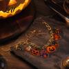 Acrylic Pumpkin Wrist Jewelry Halloween Charm Bracelets for Women Cute Spooky Cat Ghost Castle Pendant Party Decoration Bracelet Adjustable