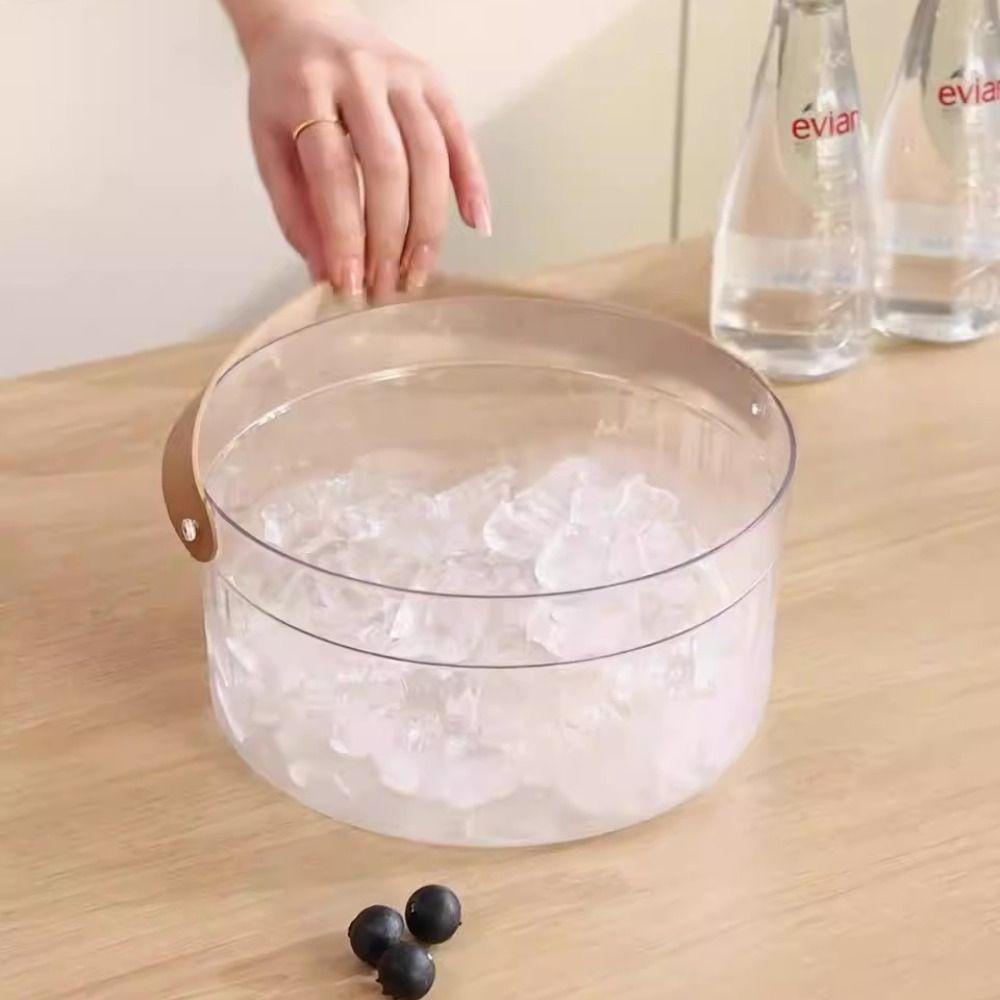 Portable Storage Basket Plastic Drinks Cooling Container Easy To Clean Ice Bucket  Party