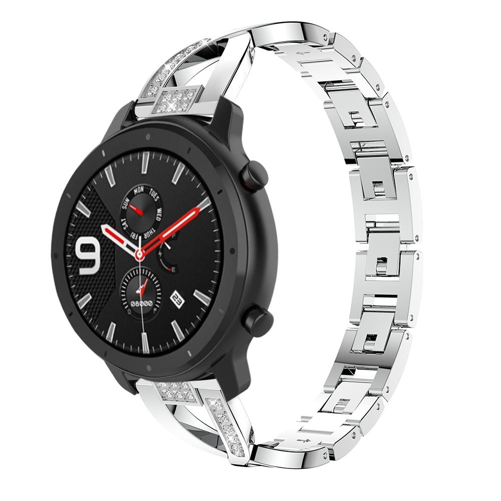 Модний браслет 20 мм для Huami Amazfit GTR 42 мм GTS 3 2 2S Жіночий ремінець зі стразами для Samsung Galaxy Watch Active 2 42 мм