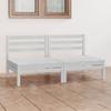 Day and Night - Day and Night 2 Seater Garden Sofa White Solid Pine Wood