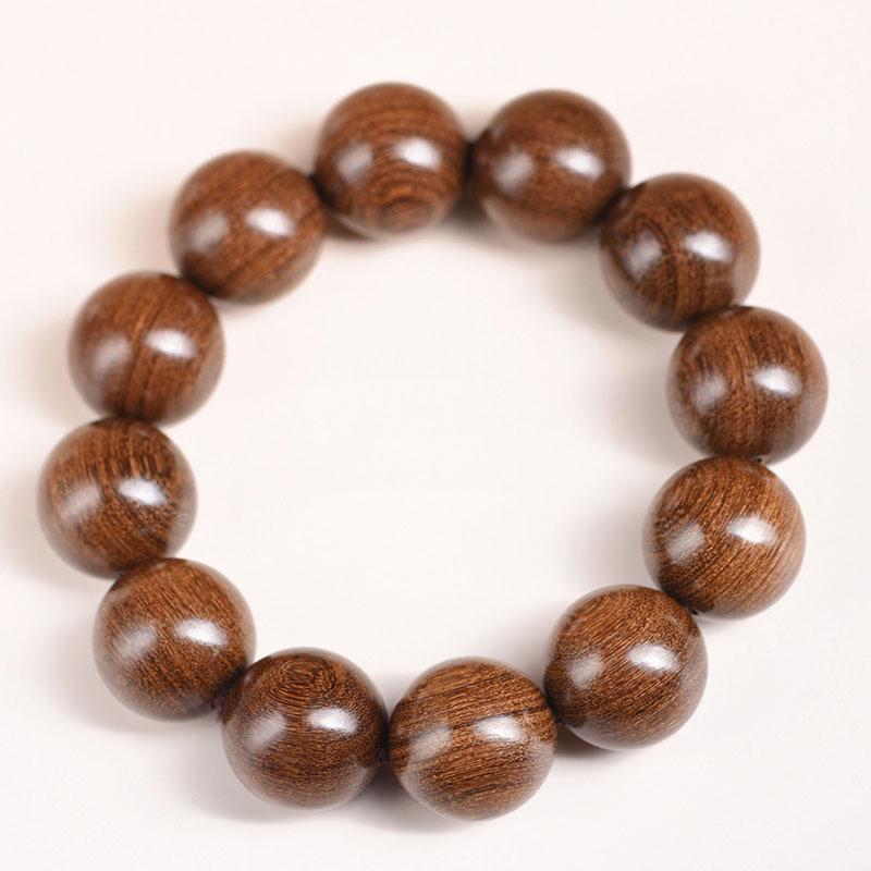 Authentic Sandalwood Buddhist Prayer Beads Bracelet - Ethnic Style Jewelry