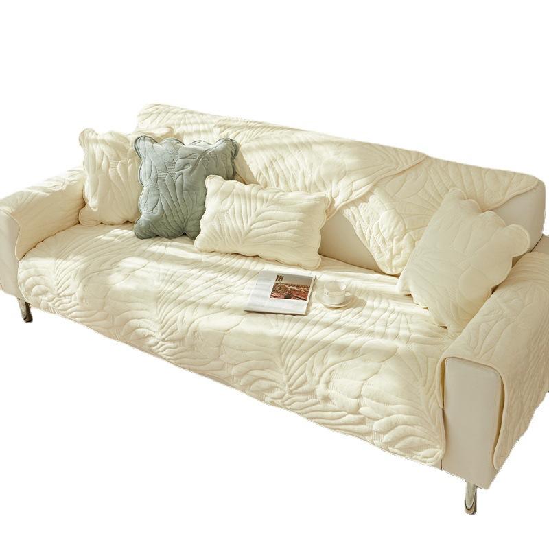 Sofa Cushion Winter Nordic Simple Thickened Non-Slip Seat Cushion Plush Backrest Towel  New Sofa Cover Towel