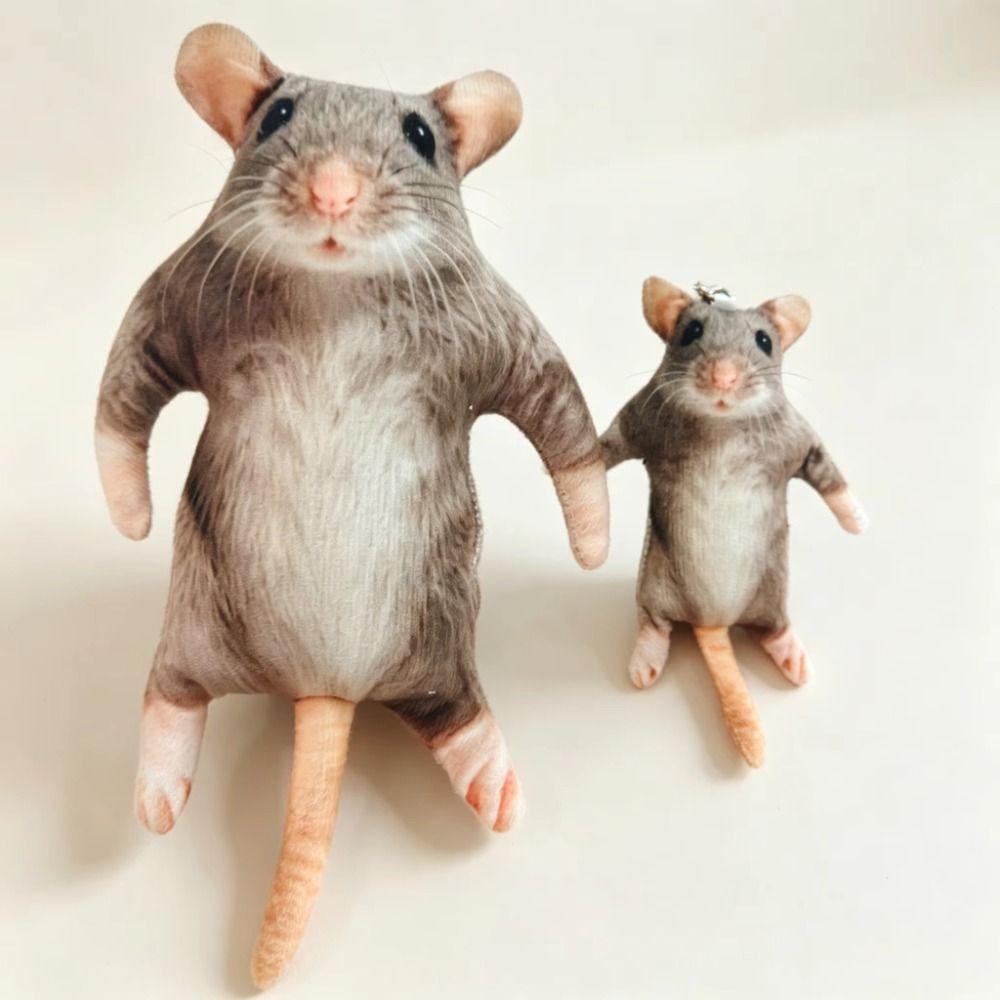 Built in Skeleton Mouse Doll Animal Figure Funny Mouse Toy Creative Plush Rat Children
