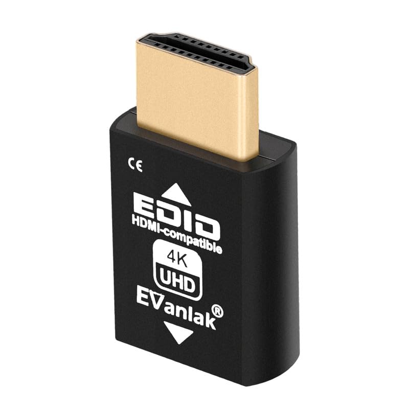 Mini HDMI EDID Emulator Compact Design Support HDMI AV Video Splitter Pass-Through - 1080p~4K@60Hz Switch, Extender, Receiver, 3840x2160@60Hz-8pcs