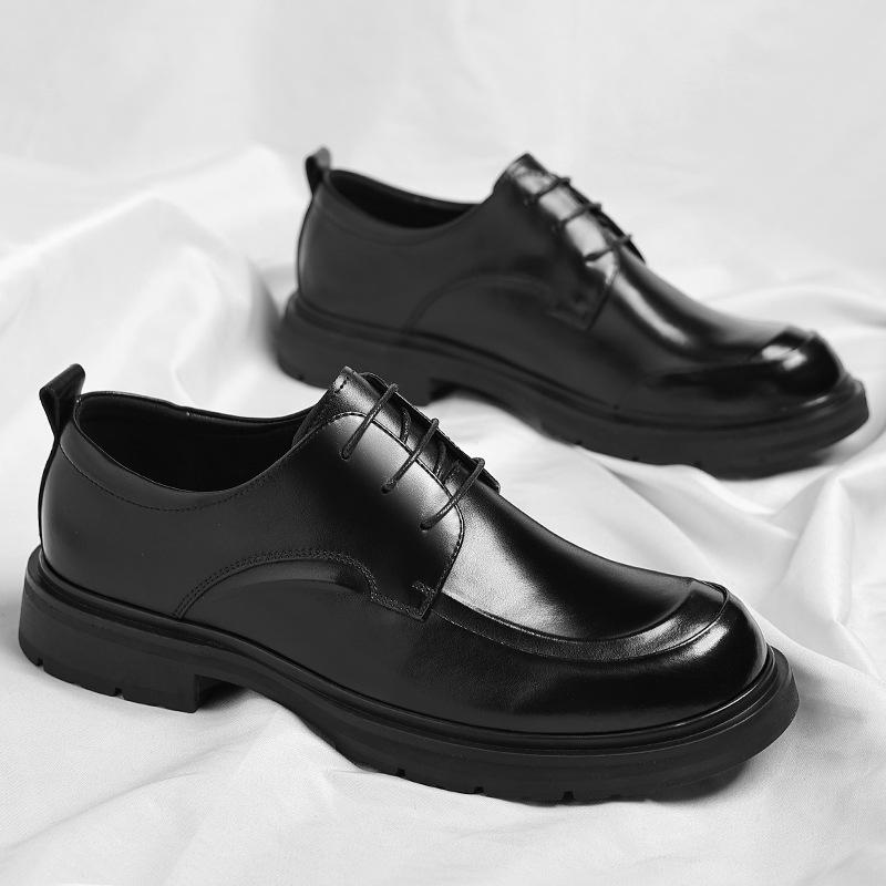Wenzhou Leather Shoes Men's Summer New Leather Shoes Business Dress Men's Hollow Breathable Trend Hole Shoes