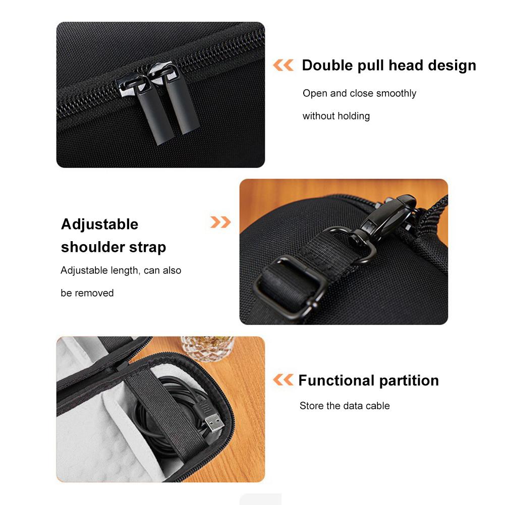 Portable Storage Bag Waterproof Hard Travel Case Shockproof Hard Shell Case Anti-Scratch for JBL Charge 5 Wireless Speaker