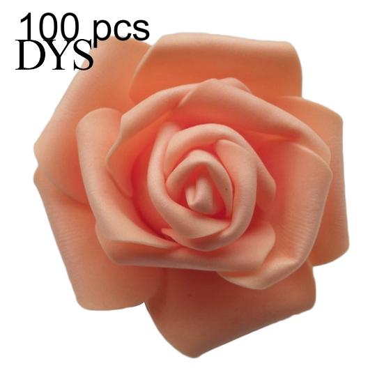 25/50/100Pcs Artificial PE Foam Rose Flowers Head DIY Wedding Home Room Decor